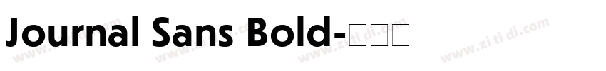 Journal Sans Bold字体转换 Journal Sans Bold字体转换